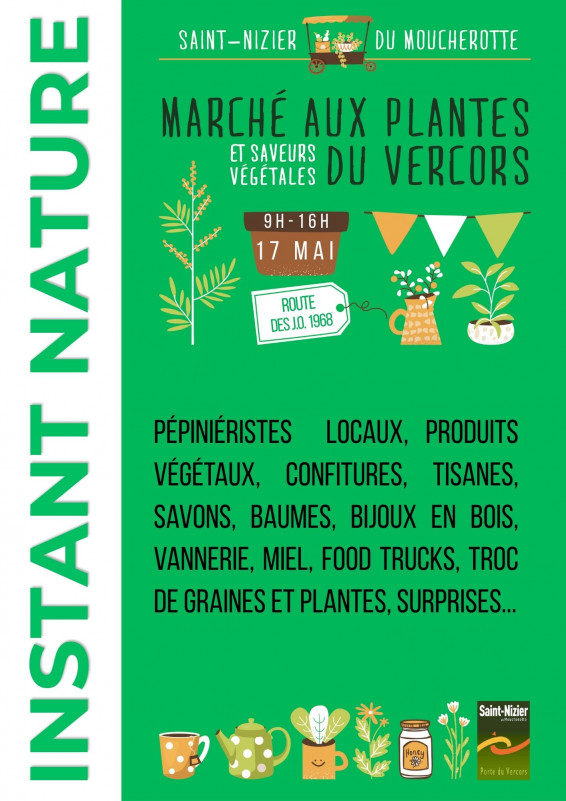 Affiche Marché aux plantes et saveurs végétales_Saint-Nizier-du-Moucherotte