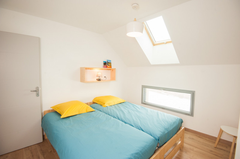 Chambre 4 avec 2 lits simples - © Gîte le Rucher Chambre 4 avec 2 lits simples