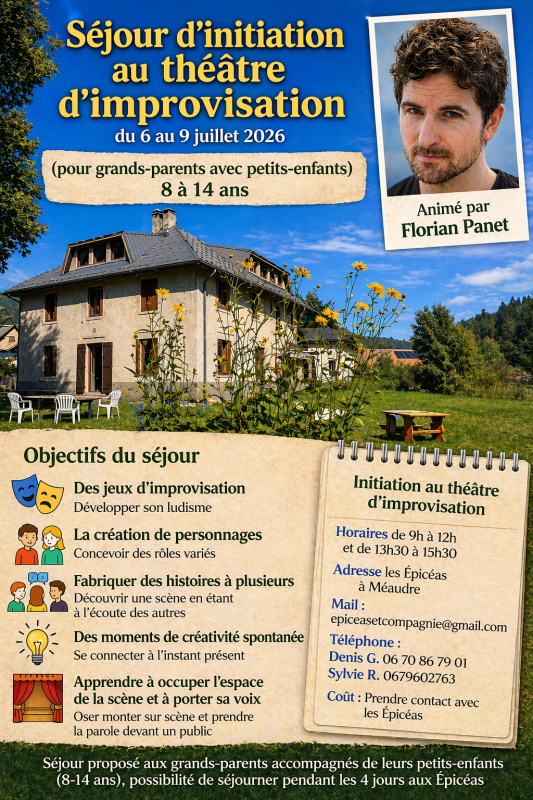 Séjour d'initiation au théâtre d'improvisation_Autrans-Méaudre en Vercors