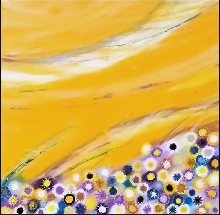 Vent acidulé - huile sur toile - Nicole Paliard
