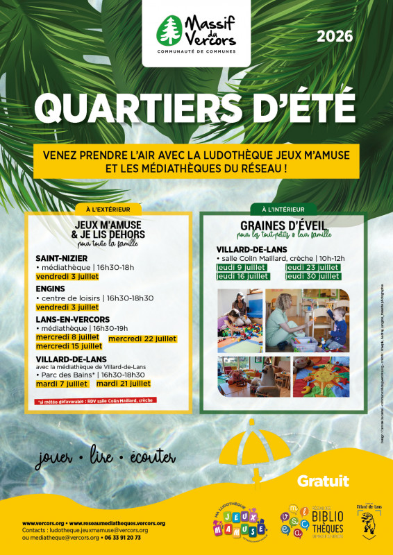 QUARTIERS D'ETE | Jeux m'amuse & je lis dehors !_Saint-Nizier-du-Moucherotte