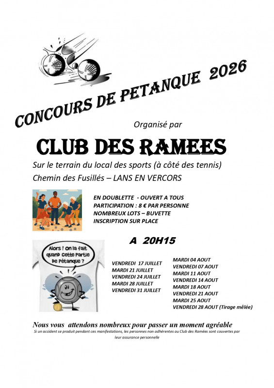 Concours de pétanque_Lans-en-Vercors