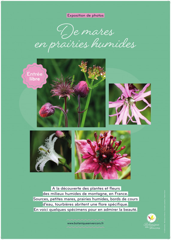 Affiche de l'exposition photographique - Association Botanique en Vercors_Lans-en-Vercors