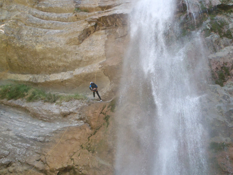 Rappel de la cascade des ecouges Rappel de la cascade des ecouges