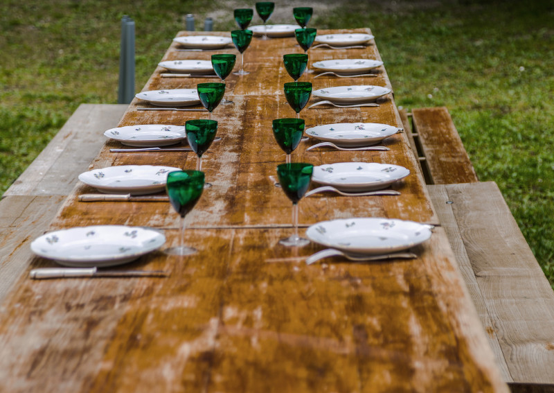 Table à manger extérieure