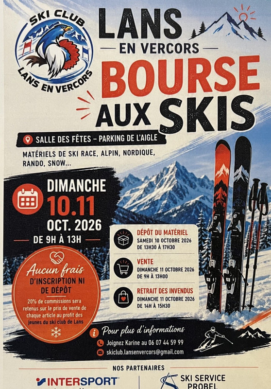 Bourse aux skis de Lans en Vercors_Lans-en-Vercors - © Ski Club Lans-en-Vercors Bourse aux skis de Lans en Vercors_Lans-en-Vercors