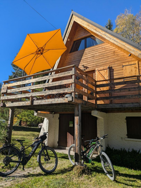 Départ du chalet pour une rando vtt/gravel !