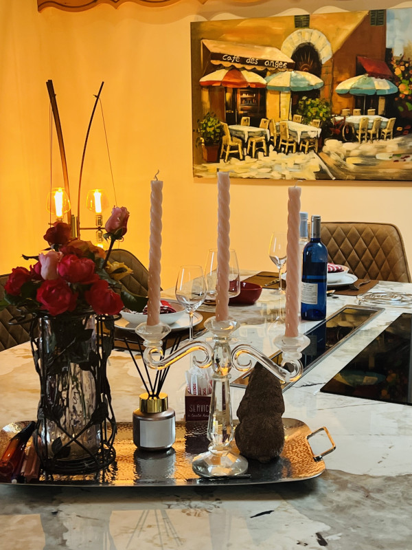 Table diner dréssée